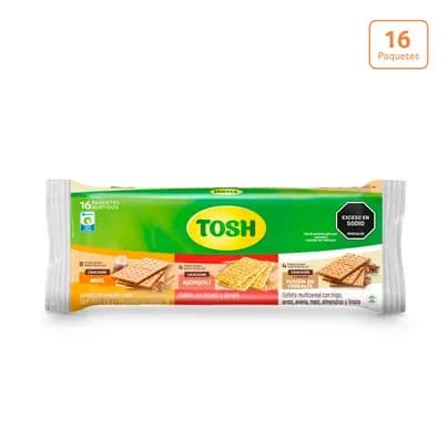 Galletas Tosh Crackers Surtidas x 16 Paquetes x 418g