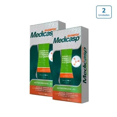 Shampoo Medicasp 2% x 2 unds x 100ml c/u