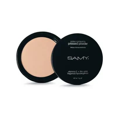 Polvo compacto Samy micropulverizado tono 4 Almendra x 11g