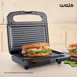 Sanduchera tipo Panini negra Walo-0