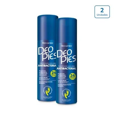 Desodorante para pies Deo Pies Antibacterial x 2unds x 260ml c/u