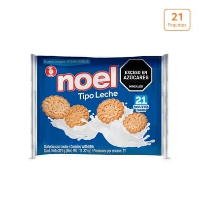 Galletas Noel tipo Leche x 321g x 21 Paquetes