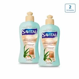 Crema para peinar Savital aminoácidos x 2 unds x 275ml c/u-0