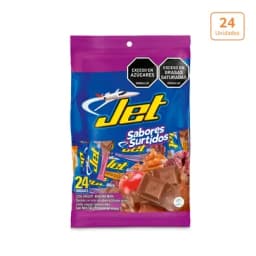 Chocolatina Jet Mini surtida x 24 unds x 6g c/u-0