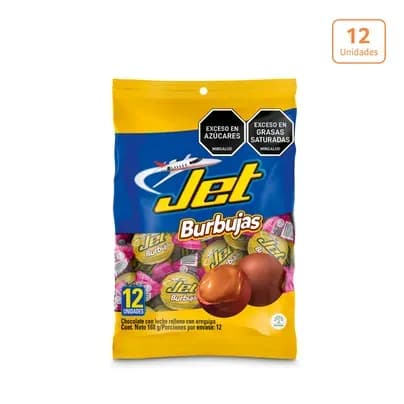 Jet Burbujas Arequipe x 141.6g x 12 unidades x 11.8g c/u
