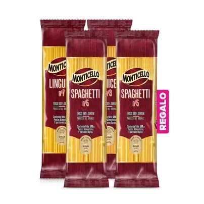 Súper combo Pastas largas Monticello