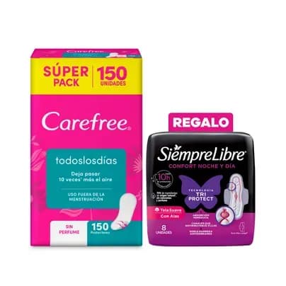 Protectores Carefree® Todos Los Días X 150 Unds