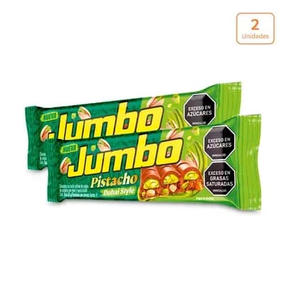 Chocolatina Jumbo Dubái x 2 unds x 90g c/u