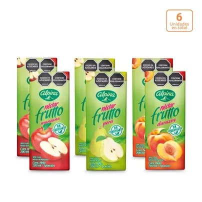 Néctar Frutto multisabor x 6 unds x 200ml c/u