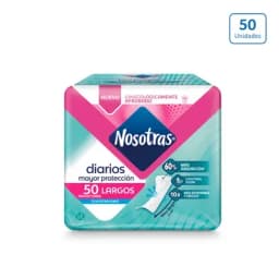 Protectores Nosotras Diarios Largos x 50 unds-0