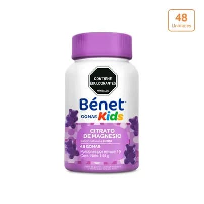 Gomas BÉNET Kids Magnesio x 48 unds x 144g