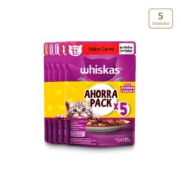 Alimento húmedo para gatos Whiskas x 5unds-0