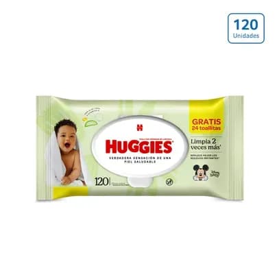 Toallitas Huggies Limpieza Efectiva x 120 unds