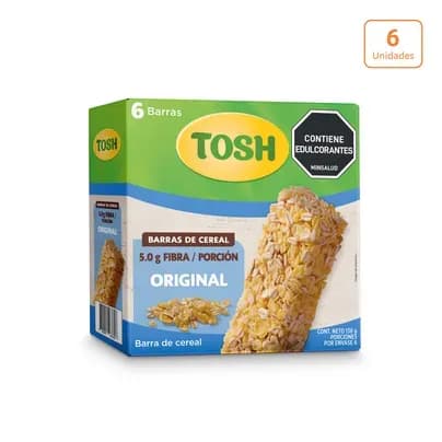 Barra de Cereal Tosh Lyne x 6 unds x 23g c/u