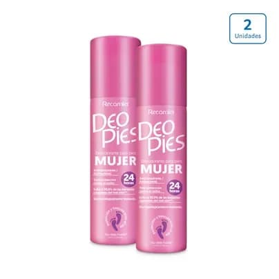 Desodorante para pies Deo Pies Mujer x2 unds x 260ml c/u
