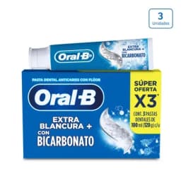 Crema Dental Oral B Bicarbonato x 3 unds x 100 ml c/u-0
