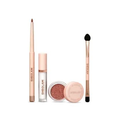 Kit De Brillo 3 En 1: Delineador + Labial Sheglam + Escarcha Tono Center stage x 3g