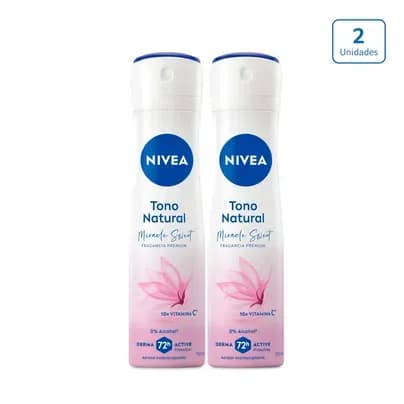 Desodorante en spray Nivea Miracle Sweet mujer x 2 unds x 150ml c/u