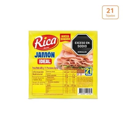 Jamón Ideal Rica x 400g
