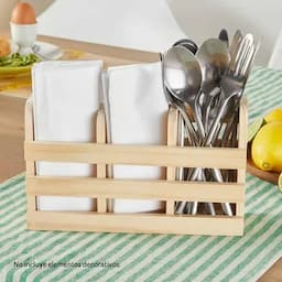 Portacubiertos en Madera-0