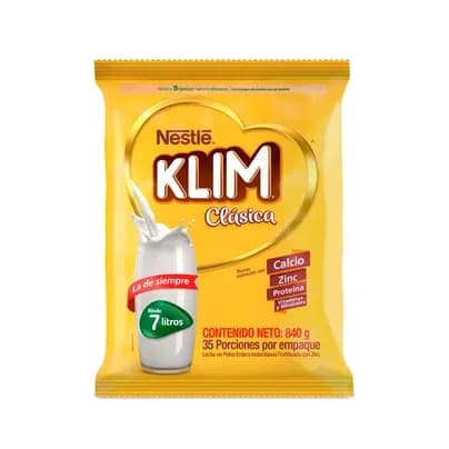 Leche en polvo KLIM Clasica bolsa x 840g