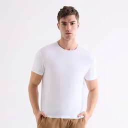 Seven Seven Camiseta manga corta masculina crudo XS-0