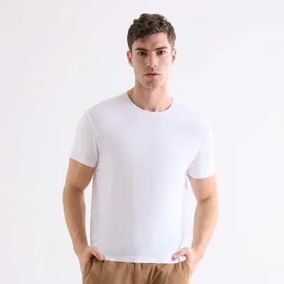 Seven Seven Camiseta manga corta masculina crudo XS