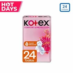 Toallas Higiénicas Kotex Ultradelgada x 24 unds-0