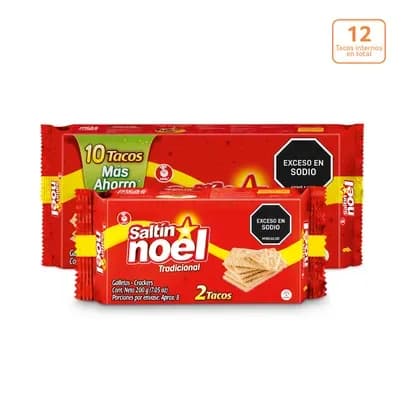 Galletas Saltín Noel x 12 Tacos internos
