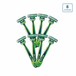 Maquina de afeitar Gillette Prestobarba 3 Sensitive x 8 unds-0