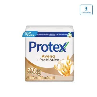 Jabón en barra Protex Avena x 3 unds x 110g c/u