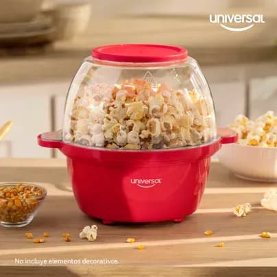 Máquina de crispetas roja Universal