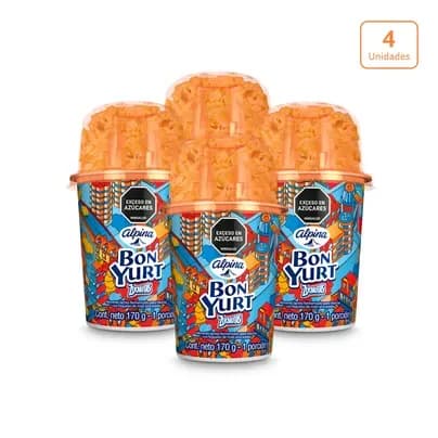 Bon Yurt Alpina Zucaritas x 4 unds x 170g c/u