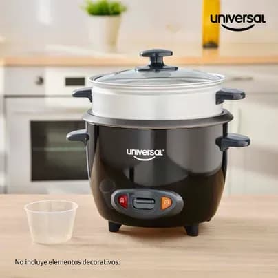 Olla arrocera negra Universal x 5 tazas