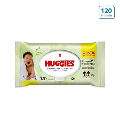 Toallitas Huggies Limpieza Efectiva x 120 unds