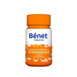 Tabletas Bénet Vitamina D3 x 60 unds-0