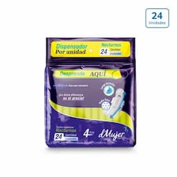 Toallas Higiénicas Nocturnas D Mujer x 24 unds-0