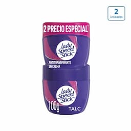 Desodorante en crema Lady Speed Stick Antitranspirante x 2unds x 100g c/u-0
