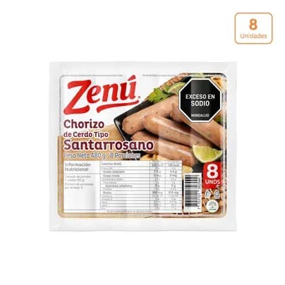 Chorizo Santarrosano Zenú x 480g
