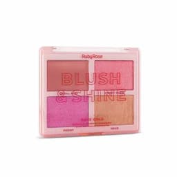 Paleta De Iluminadores Y Rubores Ruby Rose Tono Shine Rose Gold x 121g-0