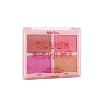 Paleta De Iluminadores Y Rubores Ruby Rose Tono Shine Rose Gold x 121g