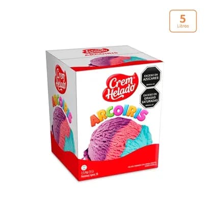 5 Litros Cremhelado Arcoíris