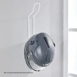 Organizador blanco para cascos -0