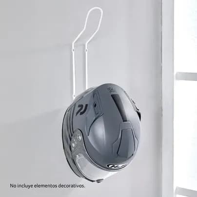 Organizador blanco para cascos