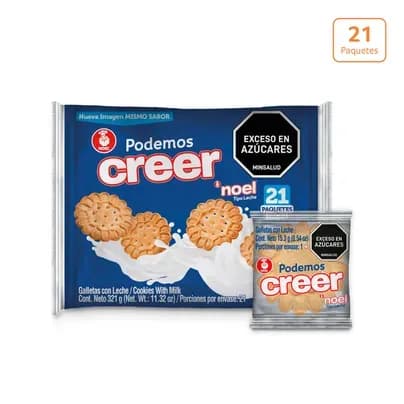 Galletas Noel tipo Leche x 321g x 21 Paquetes
