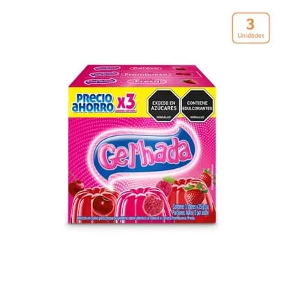 Gelatina Surtida Gel'Hada x 35g x 3 unds