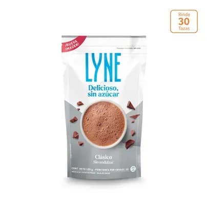 Chocolate en polvo Lyne sin azúcar x 120g