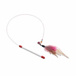 Varita con plumas para gato-0