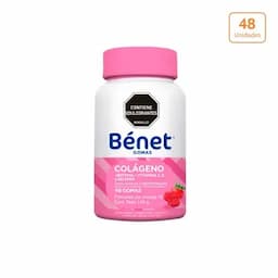 Gomas Bénet Colágeno + Biotina + Vitamina C, E y Selenio sabor frutos rojos x144g-0