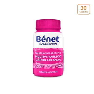Cápsulas BÉNET Multivitaminas Mujer x30 capsulas